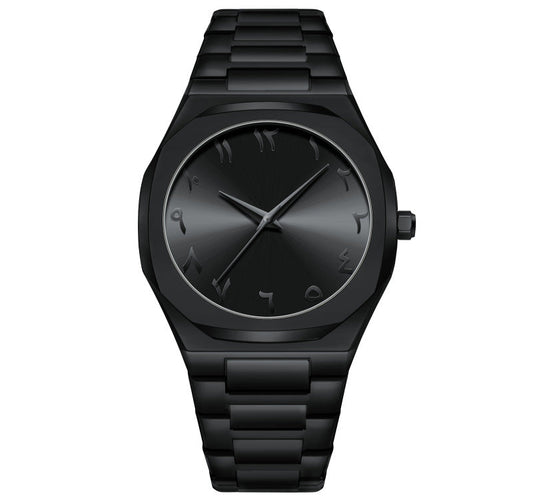 High-grade Alloy Arabic Dial Men's Waterproof Watch